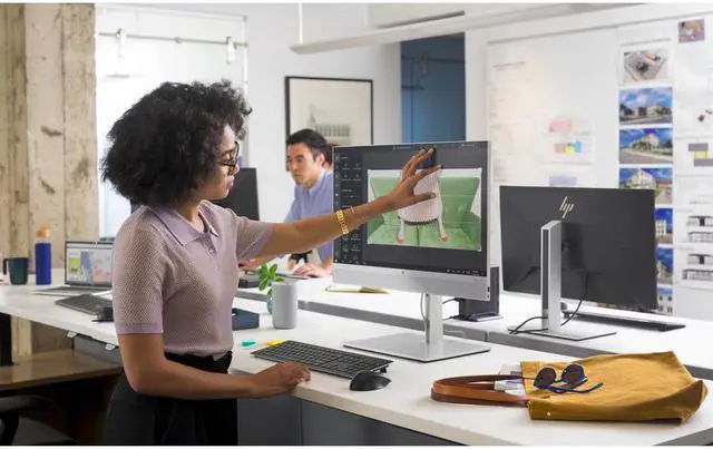 Alt view image 5 of 12 - HP EliteOne 800 G6 All-in-One Computer - Intel Core i5 10th Gen i5-10500 Hexa-core (6 Core) 3.10 GHz - 8 GB RAM DDR4 SDRAM - 256 GB NVMe M.2 PCI Express SSD - 23.8" Full HD 1920 x 1080 - Desktop