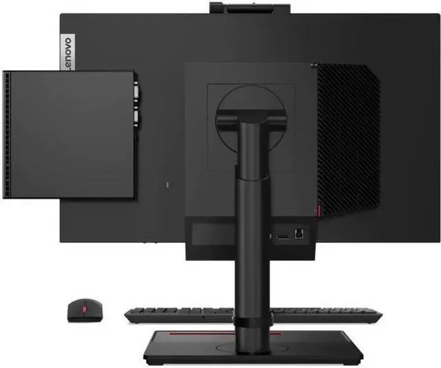 Alt view image 9 of 20 - Lenovo ThinkCentre M80q 11DN008NUS Desktop Computer - Intel Core i7 10th Gen i7-10700T Octa-core (8 Core) 2 GHz - 16 GB RAM DDR4 SDRAM - 256 GB NVMe M.2 PCI Express PCI Express NVMe SSD - Tiny - Black