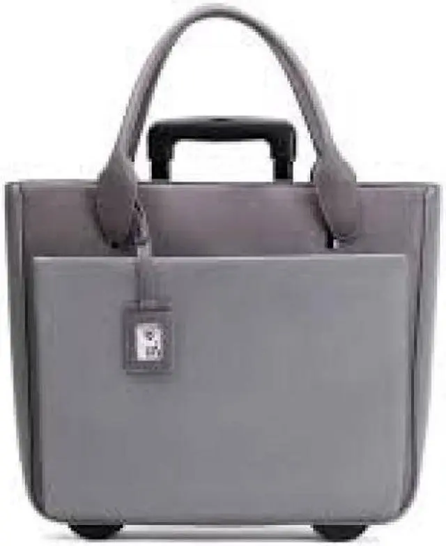 Alt view image 2 of 6 - Florence Gray Rolling Tote for 17.3" Laptop