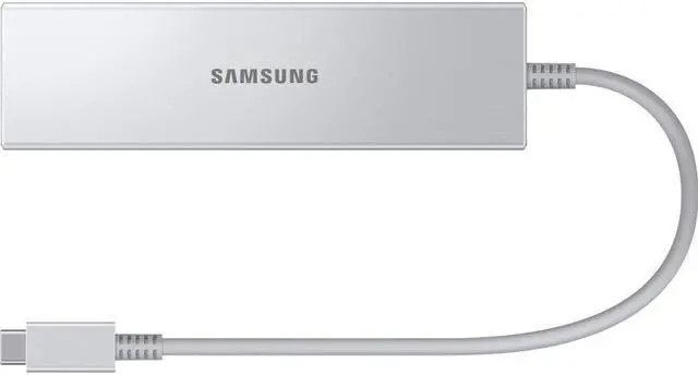 Alt view image 4 of 6 - Samsung Multiport Adapter - for Notebook - USB Type C - USB Type-A - USB Type-C - Silver - Wired - Gigabit Ethernet
