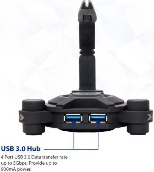Alt view image 19 of 20 - NARFI Gaming Mouse Bungee and USB 3.0 Hub AC 5v Power Adapter is Included - CL-HUB53003