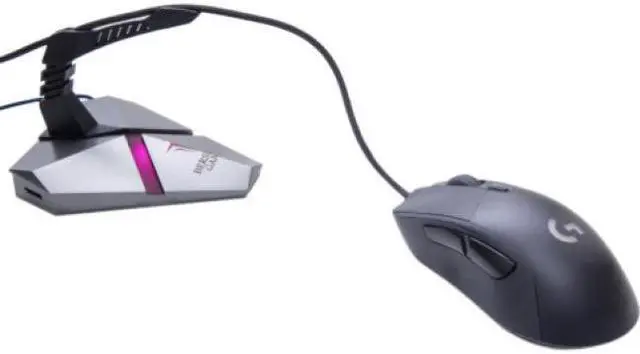 Alt view image 14 of 16 - LOKI RGB Gaming Mouse Bungee With USB 3.0 Hub and Micro SD Card Reader - AC 5v Power Adapter is Included