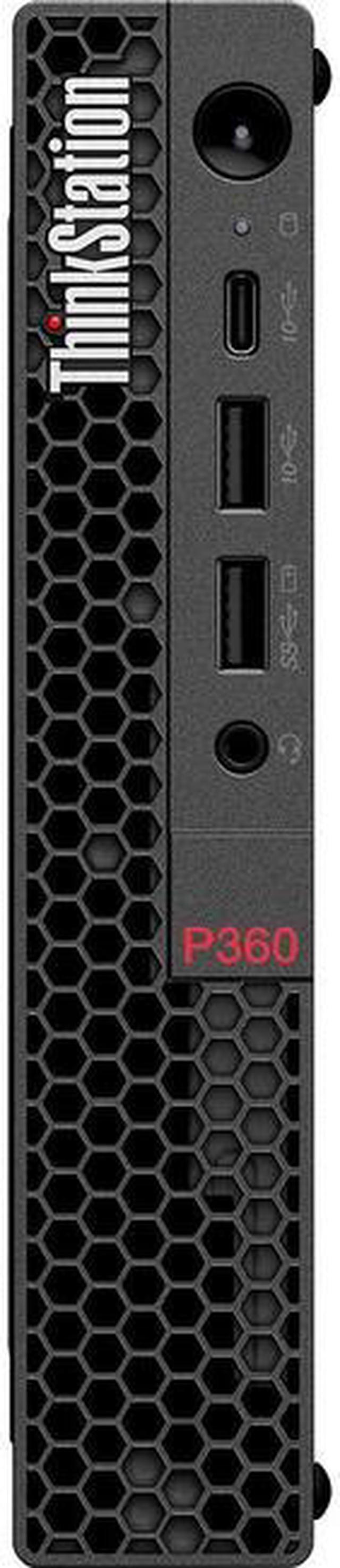 Alt view image 3 of 12 - Lenovo ThinkStation P360 30FA0017US Workstation - 1 x Intel Core i7 Dodeca-core (12 Core) i7-12700 12th Gen 2.10 GHz - 16 GB DDR5 SDRAM RAM - 512 GB SSD - Tiny - Black - Intel Q670 Chip - Windows 11 P