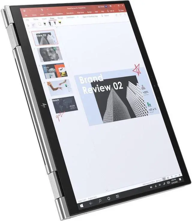 Alt view image 3 of 17 - HP EliteBook x360 1040 G9 Intel Core i5-1235U 16GB Memory 256 GB PCIe SSD Intel Iris Xe Graphics 14.0" Touch Screen 1920 x 1200 Convertible 2-in-1 Laptop Windows 11 Pro 64-bit 6E5D2UT#ABA