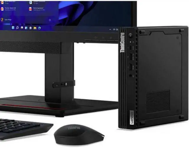 Alt view image 7 of 18 - Lenovo ThinkCentre M80q Gen 3 11U1004XUS Desktop Computer - Intel Core i5 12th Gen i5-12500T Hexa-core (6 Core) 2 GHz - 16 GB RAM DDR5 SDRAM - 256 GB M.2 PCI Express NVMe 4.0 x4 SSD - Tiny - Black