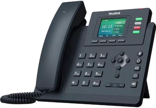 Alt view image 9 of 11 - Yealink SIP-T33G IP Phone Corded Wall Mountable Desktop Classic Gray 1301046