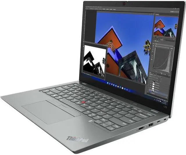Alt view image 2 of 10 - Lenovo ThinkPad L13 Gen 3 21B3003PUS 13.3" Notebook - WUXGA - 1920 x 1200 - Intel Core i5 12th Gen i5-1245U Deca-core (10 Core) - 8 GB Total RAM - 8 GB On-board Memory - 256 GB SSD - Storm Gray -