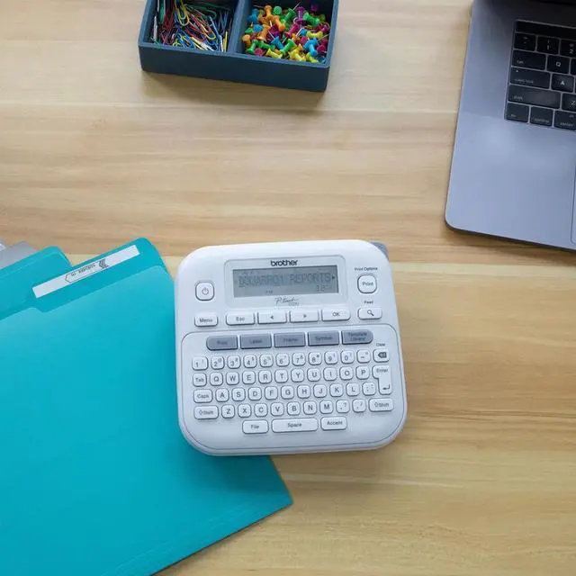 Alt view image 6 of 15 - Brother® P-touch PT-D220 Home/Office Everyday Label Maker - 14 Fonts - 180 dpi - Tape - QWERTY - for Home, Office