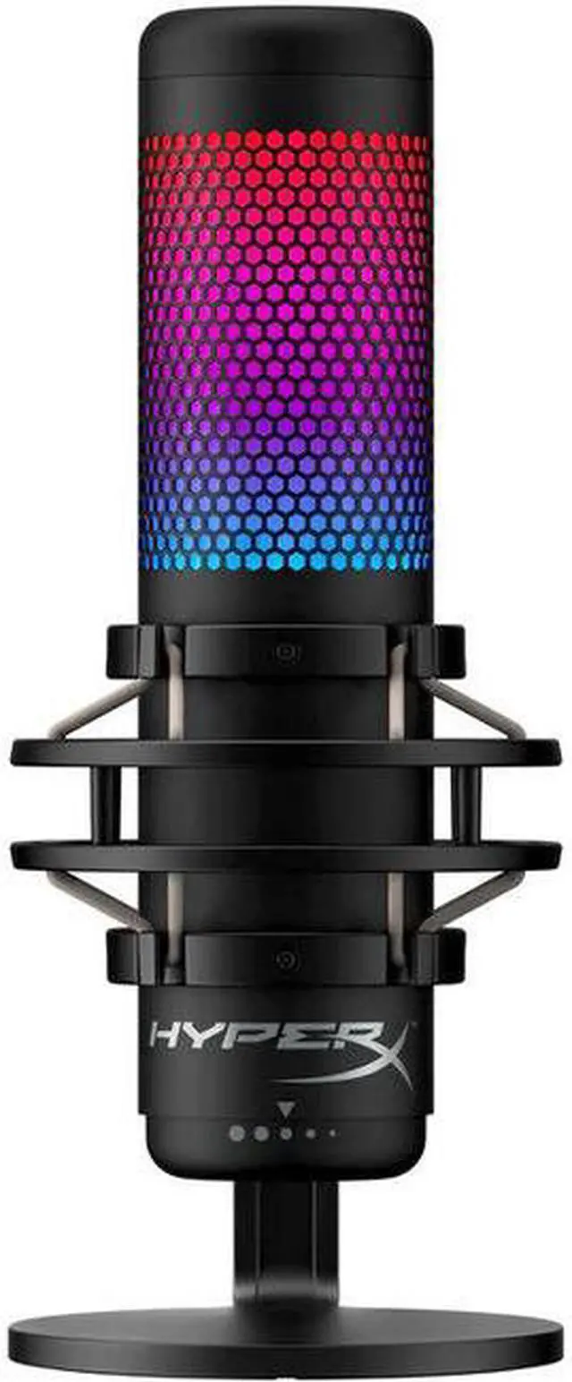 Alt view image 6 of 13 - HyperX QuadCast S RGB Multi-Pattern USB Condenser Microphone, Black #4P5P7AA