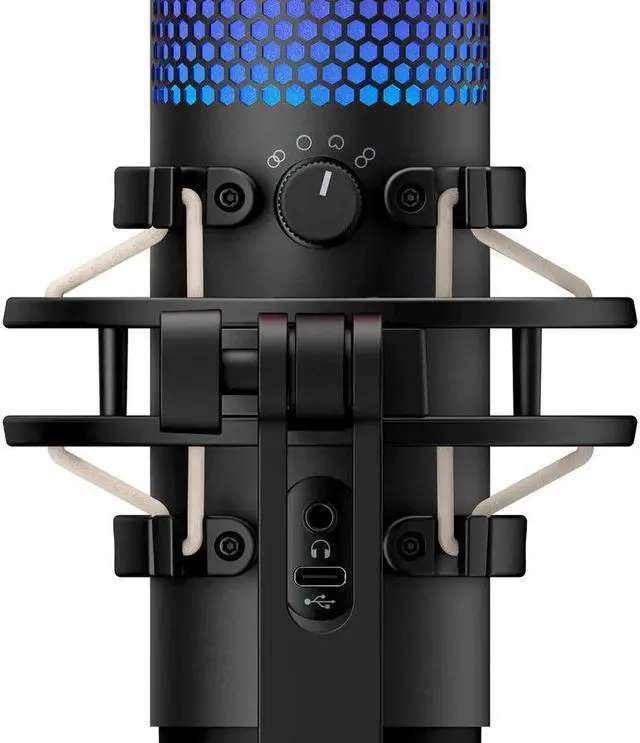 Alt view image 11 of 13 - HyperX QuadCast S RGB Multi-Pattern USB Condenser Microphone, Black #4P5P7AA