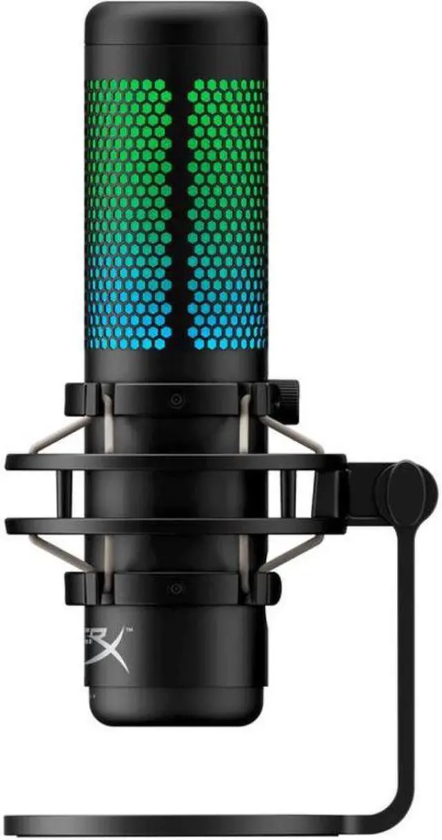 Alt view image 8 of 13 - HyperX QuadCast S RGB Multi-Pattern USB Condenser Microphone, Black #4P5P7AA