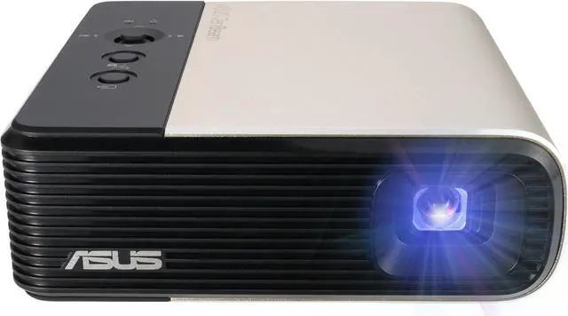 Alt view image 3 of 17 - ASUS ZenBeam E2 Mini LED Portable Wireless Projector - 300 LED lumens, Auto Portrait mode for smartphone mirroring, 4 hour Video Playback, Power Bank, 5W Speaker, USB, HDMI