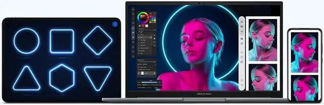 Alt view image 12 of 20 - Asus Vivobook S 15 OLED K3502 K3502ZA-DS51 15.6" Notebook - Full HD - 1920 x 1080 - Intel Core i5 12th Gen i5-12500H Octa-core (8 Core) 2.50 GHz - 8 GB Total RAM - 512 GB SSD - Indie Black