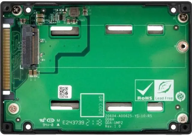 Alt view image 11 of 17 - Qnap QDA-UMP4 M.2 2280 to 2.5" U.2 NVMe PCIe 4.0 SSD Adapter