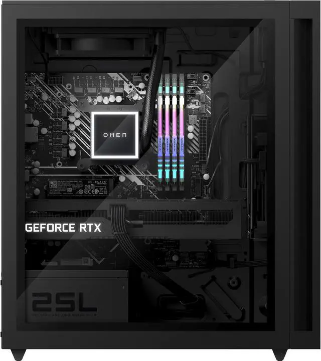 Alt view image 11 of 19 - HP OMEN - 25L Gaming Desktop - Intel Core i7 - 16GB Memory - NVIDIA® GeForce RTX™ 2060 SUPER - 512GB SSD + 1TB HDD - Shadow Black GT12-0164 PC Computer