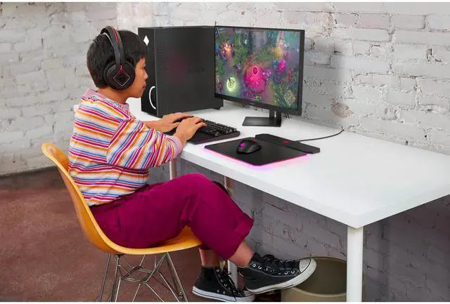 Alt view image 11 of 19 - HP OMEN - 30L Gaming Desktop - AMD Ryzen 7 - 16GB Memory - NVIDIA® GeForce RTX™ 3060 Ti - 1TB SSD - Shadow Black PC Computer GT13-1194