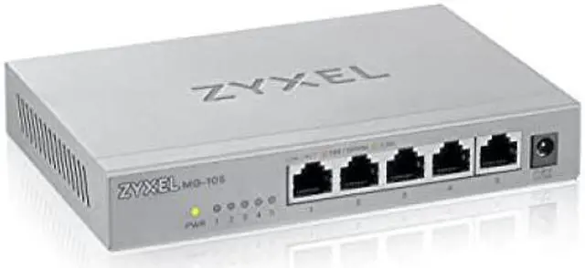 Alt view image 2 of 5 - ZyXEL 5 Port 2.5GbE Unmanged Ethernet Switch MG105