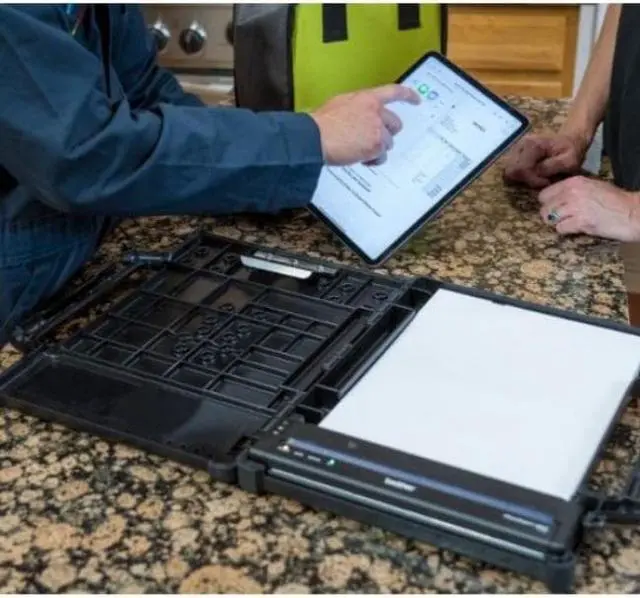 Alt view image 6 of 12 - Brother PocketJet PJ-883 300 dpi Mobile Thermal Monochrome Printer with USB-C, Wi-Fi & Bluetooth, No Battery