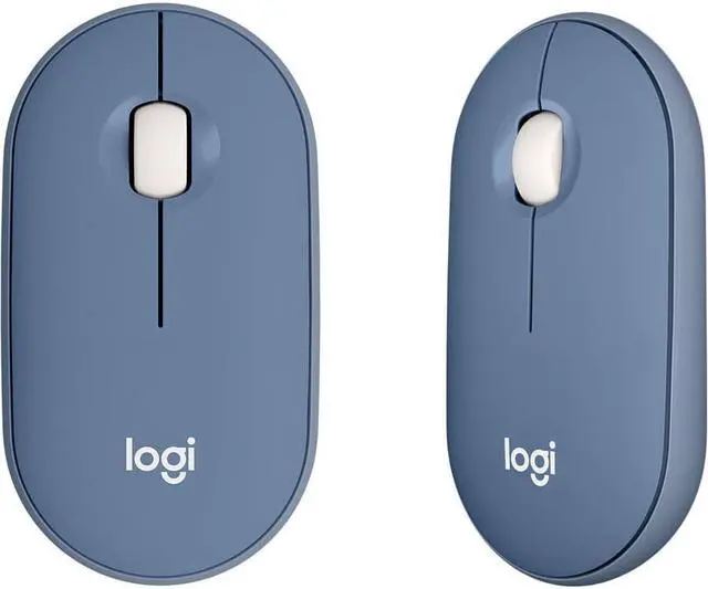 Alt view image 7 of 11 - Logitech Pebble M350 - Optical - Wireless - Bluetooth - Blueberry - 1000 dpi - Scroll Wheel - 3 Button(s)