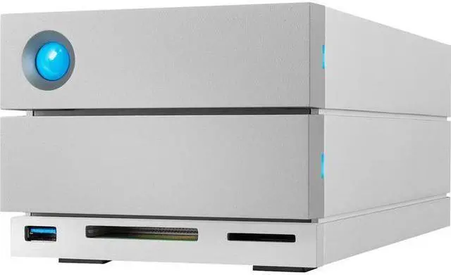 Alt view image 2 of 15 - LaCie 2big Dock 20TB USB 3.2 Gen 2 External Hard Drive STLG20000400 Black