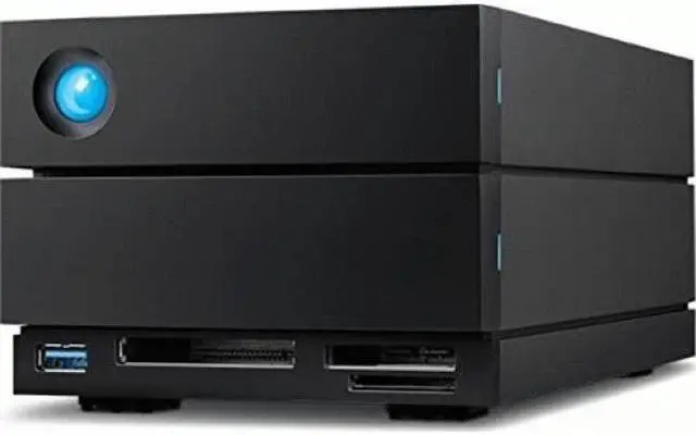 Alt view image 3 of 4 - LaCie 2big Dock 36TB USB 3.2 Gen 2 External Hard Drive STLG36000400 Black