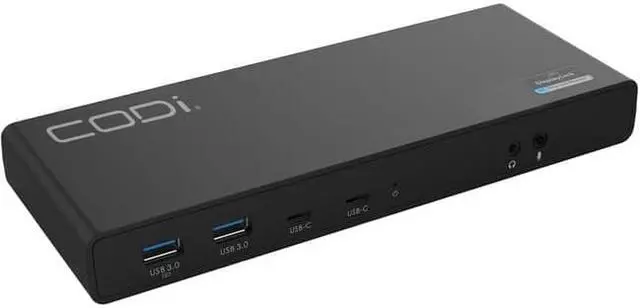 Alt view image 6 of 20 - CODi Dual USB-C 4K Universal Docking Station A01200