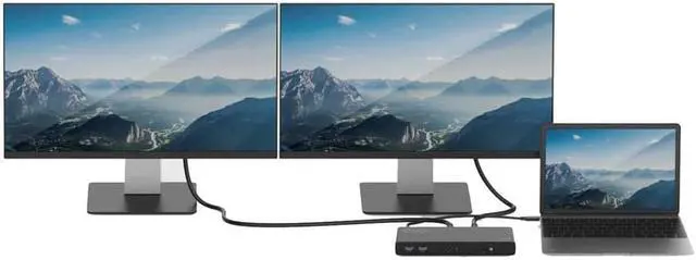 Alt view image 8 of 20 - CODi Dual USB-C 4K Universal Docking Station A01200