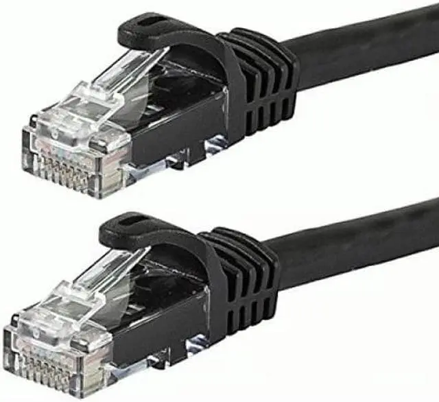 Alt view image 6 of 12 - Monoprice Cat6 Ethernet Patch Cable - 3 Feet - Black | Network Internet Cord - RJ45, Stranded, 550Mhz, UTP, Pure Bare Copper Wire, 24AWG - Flexboot Series