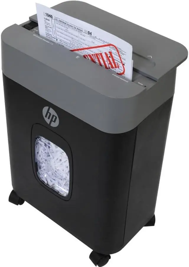 Alt view image 6 of 11 - Royal CC8 Paper Shredder - Cross Cut - 8 Per Pass - for shredding Paper, Staples, Credit Card, Envelope, Envelope - 8.75" Throat - 2 Minute Run Time - 30 Minute Cool Down Time - 3.40 gal Wastebin