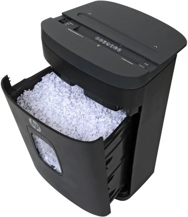 Alt view image 7 of 12 - Royal MC125 Paper Shredder - Micro Cut - 12 Per Pass - for shredding Paper, Staples, Credit Card, Envelope - 8.75" Throat - 5 Minute Run Time - 40 Minute Cool Down Time - 5 gal Wastebin Capacity