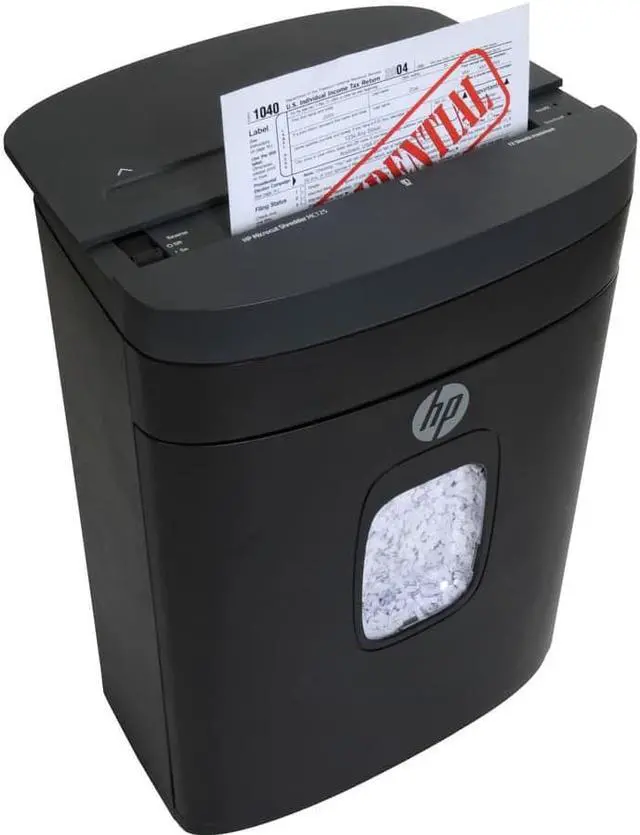 Alt view image 5 of 12 - Royal MC125 Paper Shredder - Micro Cut - 12 Per Pass - for shredding Paper, Staples, Credit Card, Envelope - 8.75" Throat - 5 Minute Run Time - 40 Minute Cool Down Time - 5 gal Wastebin Capacity