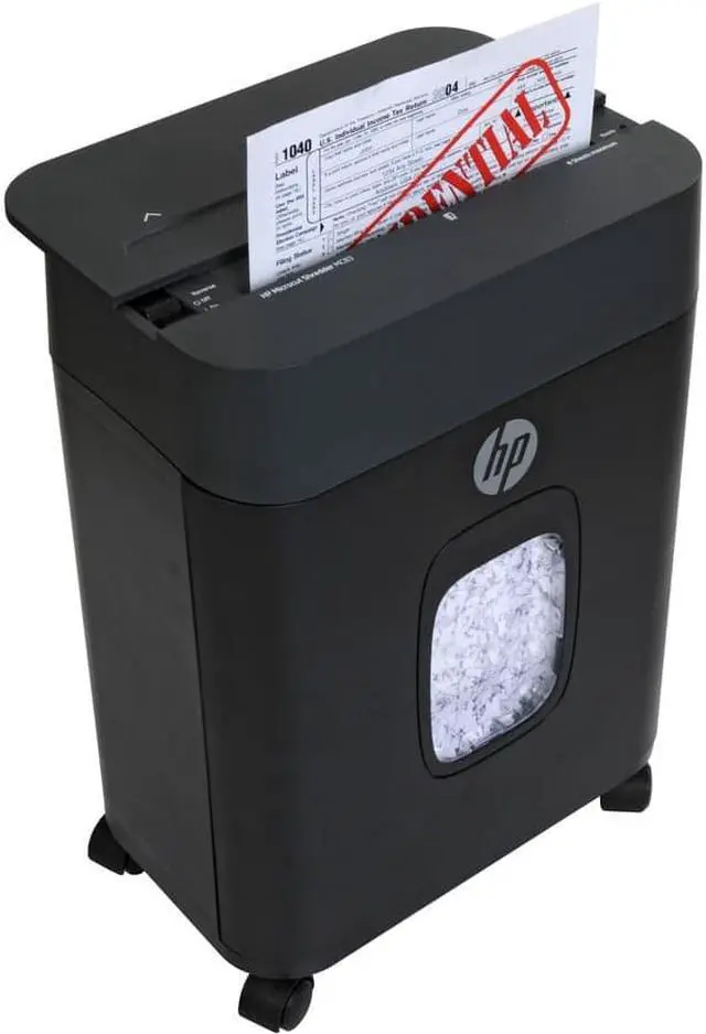 Alt view image 8 of 9 - Royal MC83 Paper Shredder - Micro Cut - 8 Per Pass - for shredding Paper, Staples, Credit Card, Envelope - 8.75" Throat - 3 Minute Run Time - 40 Minute Cool Down Time - 3.40 gal Wastebin Capacity