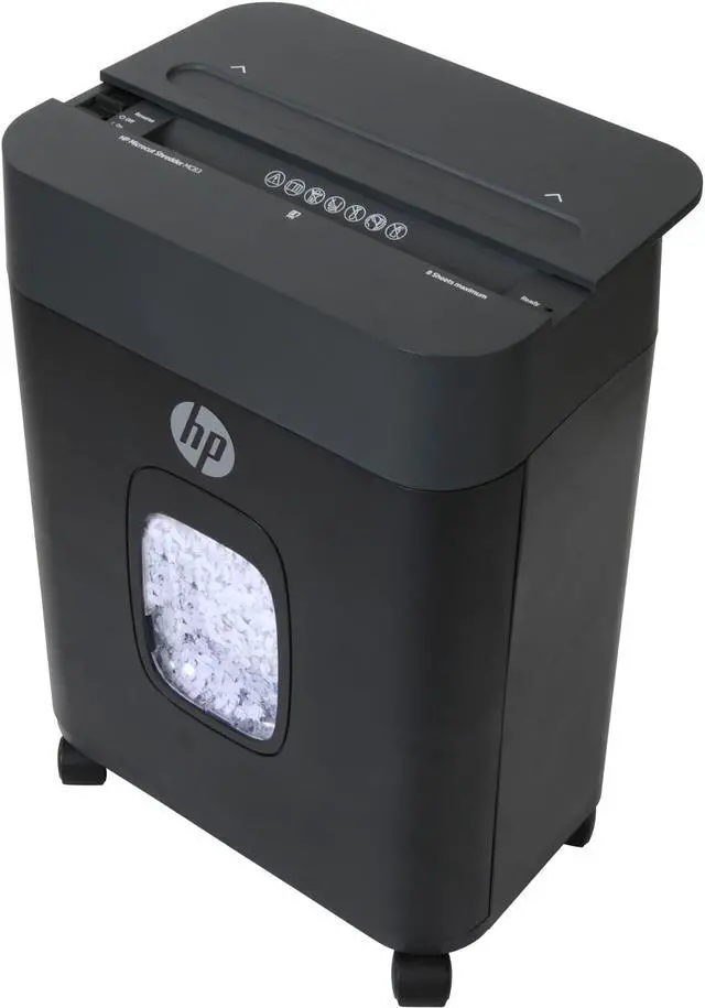 Alt view image 6 of 9 - Royal MC83 Paper Shredder - Micro Cut - 8 Per Pass - for shredding Paper, Staples, Credit Card, Envelope - 8.75" Throat - 3 Minute Run Time - 40 Minute Cool Down Time - 3.40 gal Wastebin Capacity
