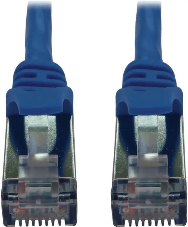 Alt view image 5 of 11 - Eaton Tripp Lite Series Cat6a 10G Snagless Shielded Slim STP Ethernet Cable RJ45 M/M PoE Blue 7 ft. 2.1 m