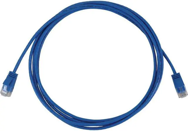Alt view image 4 of 6 - Tripp Lite Cat6a 10G Snagless Molded Slim UTP Ethernet Cable (RJ45 M/M), PoE, Blue, 7 ft. (2.1 m) - 7 ft Category 6a Network Cable for Network Device, Server, Switch, Router, Hub, Printer, Computer, P