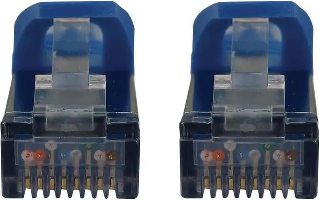 Alt view image 5 of 5 - Tripp Lite Cat6a 10G Snagless Shielded Slim STP Ethernet Cable (RJ45 M/M), PoE, Blue, 10 ft. (3.1 m) - 10 ft Category 6a Network Cable for Network Device, Server, Switch, Router, Hub, Printer, Compute