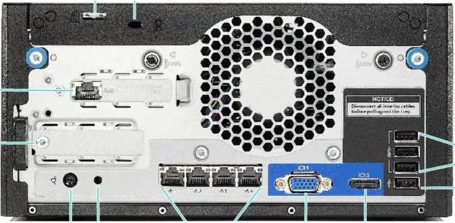 Alt view image 6 of 13 - HPE ProLiant MicroServer Gen10 Plus v2 Ultra Micro Tower Server - 1 x Intel Pentium Gold G6405 4.10 GHz - 16 GB RAM - Serial ATA/600 Controller