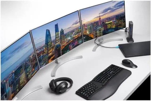 Alt view image 10 of 14 - kensington sd4849pv usb-c 10gbps triple video driverless docking station - 100w pd - sd & micro sd card readers, dp++/hdmi/vga - windows (k37060na)