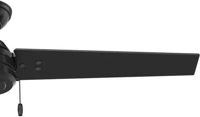 Alt view image 14 of 17 - Hunter Cassius 52 Inch Indoor and Outdoor Ceiling Fan w/ Pull Chain, Matte Black