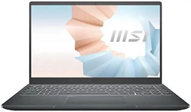 Alt view image 2 of 4 - MSI Modern 14 Modern 14 B11MOU-1212 14" Notebook - Full HD - 1920 x 1080 - Intel Core i3 11th Gen i3-1115G4 Dual-core (2 Core) 3 GHz - 8 GB Total RAM - 128 GB SSD - Carbon Gray - Intel Chip - Win