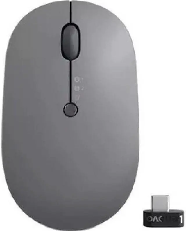 Alt view image 9 of 20 - Lenovo Go Wireless Multi-Device Mouse (Storm Grey)