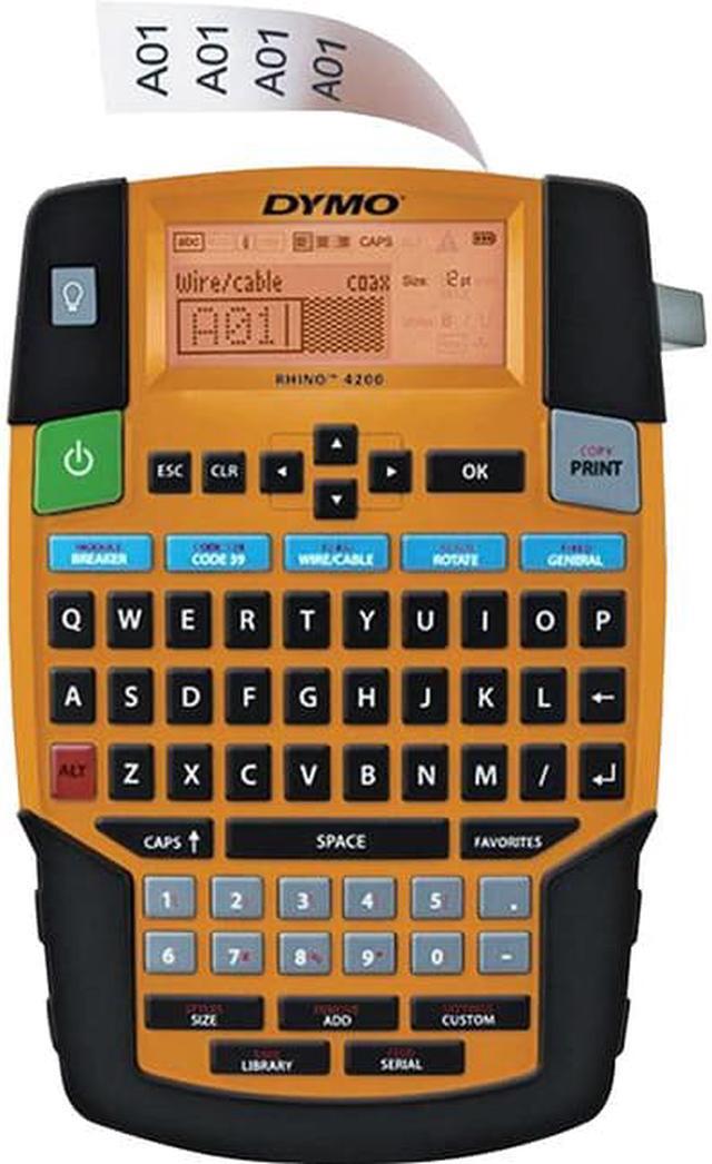 Alt view image 7 of 9 - DYMO Rhino 4200 Industrial Label Maker Carry Case Kit with Roll of 1/2
