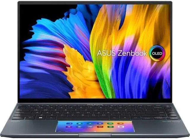 Alt view image 3 of 9 - ASUS ZenBook 14X OLED Laptop, 14” 2.8K 16:10 Touch Display, Intel Core i7-1260P CPU, NVIDIA GeForce RTX 2050, 16GB RAM, 1TB SSD, Windows 11 Home, UX5400ZF-PB76T