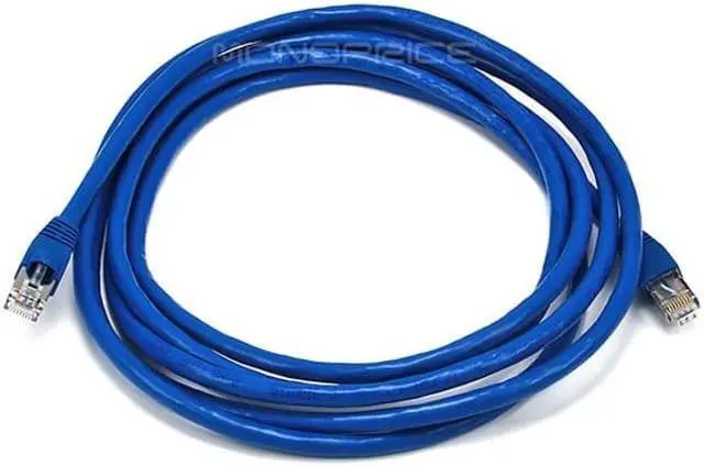 Alt view image 6 of 10 - Monoprice Cat6A Ethernet Patch Cable - 10 Feet - Blue | Snagless RJ45, Stranded, 550Mhz, STP, Pure Bare Copper Wire, 10G,26AWG