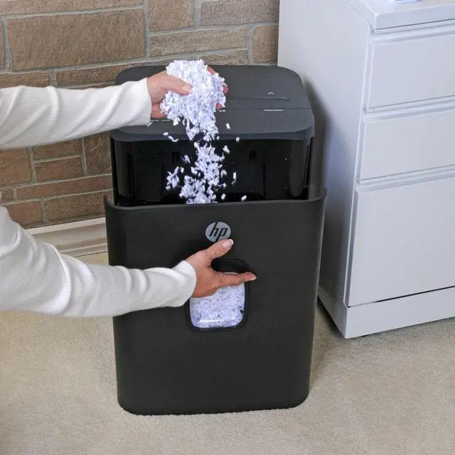 Alt view image 8 of 9 - Royal MC165 Paper Shredder - Micro Cut - 16 Per Pass - for shredding Paper, Staples, Credit Card, Envelope, CD, DVD - 0.169" x 0.472" Shred Size - 8.75" Throat - 30 Minute Run Time - 40