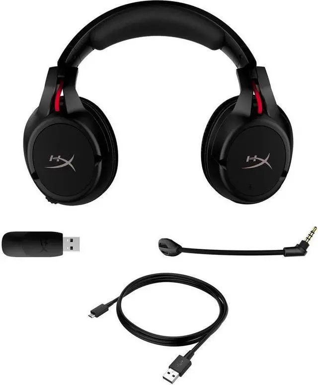 Alt view image 14 of 16 - HyperX Cloud Flight - Wireless Gaming Headset (Black-Red)