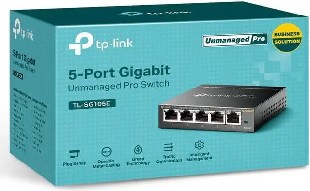 Alt view image 9 of 10 - Tp-Link TL-SG105E 5-Port Gigabit Easy Smart Switch