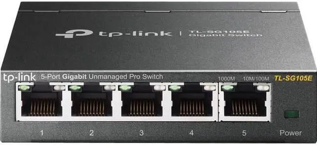 Alt view image 3 of 10 - Tp-Link TL-SG105E 5-Port Gigabit Easy Smart Switch