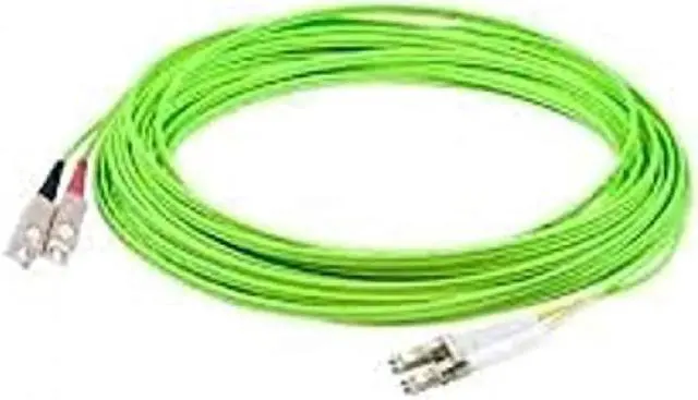 Alt view image 4 of 4 - Add-on Addon 10m Lc (male) To Lc (male) Lime Green Om5 Duplex Fiber Patch Cable