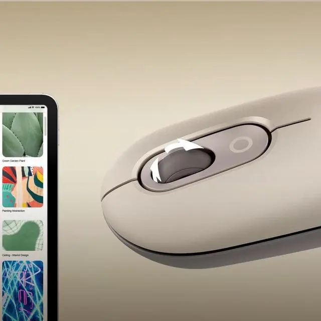 Alt view image 2 of 17 - Logitech POP Wireless Mouse with Customizable Emoji - Wireless - Bluetooth - Mist - Scroll Wheel